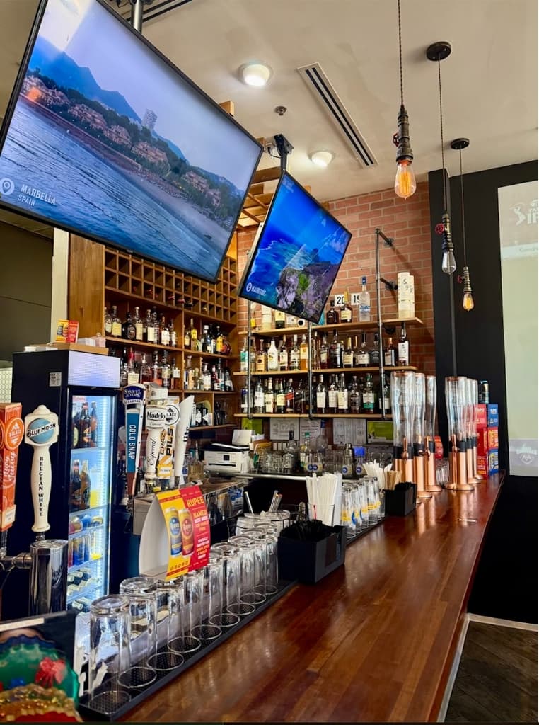Clay Pot bar interior with full spirits selection